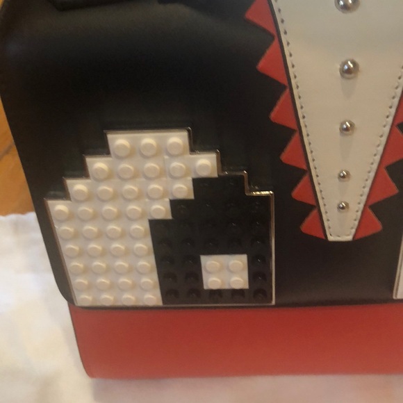 NWOT LES PETITS JOUEURS LOGO TUXEDO HANDBAG - Picture 3 of 8